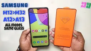 Samsung M12 // M32 // A12 // A13 SameTempered Glass Screen Protector🔥🔥Edge to Edge Tempered Glass