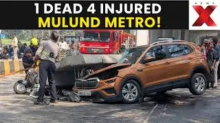 Metro Pillar Collapses LIVE | 1 Dead, 4 Injured as Pillar Collapses Onto Vehicles in Mulund West