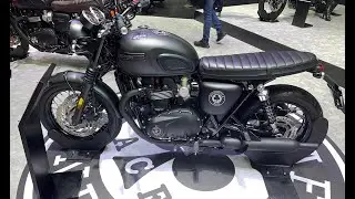 Triumph Bonneville T120 Ace Cafe Limited Edition Black | Bangkok International Motor show Thailand.