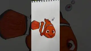 🪸Dibujando a NEMO de (Finding Nemo)❤️