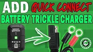 DIY: Add Quick Connect to Battery Tender Trickle Charger for RZR, ATV, Motorcycles and more! [EASY]