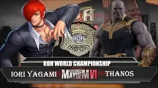 ROH 6th Anniversary: MAIN EVENT: Iori Yagami vs Thanos: ROH World Championship