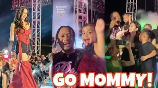 Ray Parks Bia at Kuya Lucas ANG CUTE TODO Cheer kay Zeinab Harake sa Gilid ng Stage sa Camsur