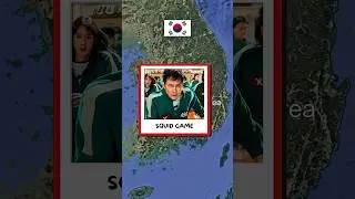 Countries that created Iconic TV Shows #netflix #shorts #fyp #squidgame #friends