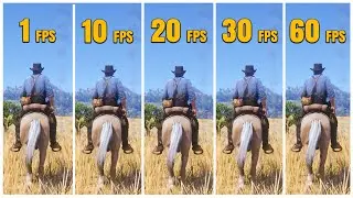 I Played RDR 2 at Different FPS! (1 to 60FPS gameplay)