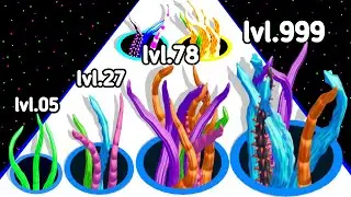 NOOB vs PRO vs HACKER ALIEN HOLE Level Up Max Level 3D Gameplay (New Game)