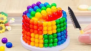 Рецепт мини-торта &laquo;Радуга&raquo; с шоколадом 🍫🌈 Увлекательный мини-торт и ASMR-десерт