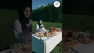 Хотели бы устроить такой вкусный пикник на природе? #shorts #айгуль_кейтеринг #наприроде #вкусно