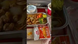 The best Chinese airline - Hainan Airlines, where the food is very tasty✈️🥗#travel #beijing #hainan