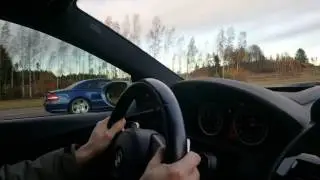 BMW M6 Coupe with Ram Air, ECU and exhaust vs Mercedes SL600 V12 BiTurbo ECU tune and decat 550 RWHP