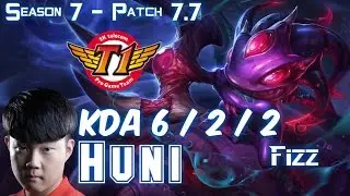 SKT T1 Huni FIZZ vs FIORA Top - Patch 7.7 KR Ranked