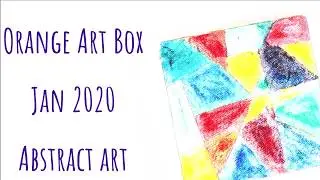 Orange Art Box - Jan Abstract At Box - Mixed Media
