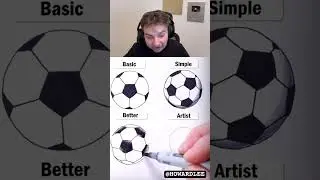 How To Draw Soccer Balls Noob Vs Pro 😳