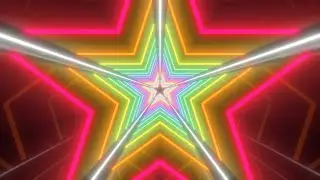 4k star colors tunnel