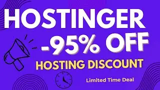 Hostinger Coupon Code 2025 | 95% OFF + Free Domain & 3 Months Free Hosting