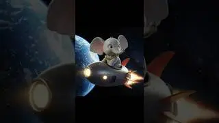 Fantu's space journey🌎Will she be back?#animallover #elephantlovers #fun #space #earth #adventure