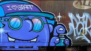 GRAFFITI de PERSONA - Pintando Trem com Tinta Spray ( EP-04 )