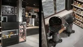 Дизайн-проект интерьера и фасада магазина от агентства Concept Group. Заказчик: Steak Store