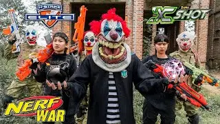 3T Nerf War : SEAL Team Elite Warrior X Nerf Guns Run or Fight To Protect The House?