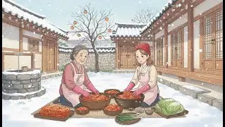 First Snow, Homemade Kimchi &mdash; A Warm Taste of Love in Winter ❄️❤️