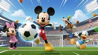 Mickey Mouse & Friends Play Football ⚽😂 | Fun 3D Cartoon for Kids