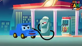Песни для машин. Версия Baby Shark | Больше обучающих песен и детских стишков для детей | Мини-лагерь