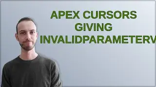 Salesforce: Apex Cursors giving InvalidParameterValueException