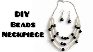 Handmade Pearl Neckpiece Design | Easy DIY Beaded Necklace
