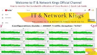 How to monitor live bandwidth utilization of Cisco Routers | SNMP Traffic Grapher - STG - Quick Lab