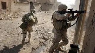 U.S. Marines in Battle of Fallujah - Urban Combat Footage | Iraq War