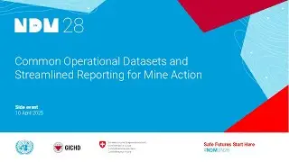 Common Operational Datasets and Streamlined Reporting for Mine Action - NDMUN28
