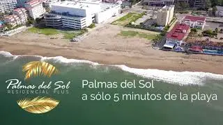 Palmas del Sol - Departamentos en VENTA Manzanillo - Distancia de la Playa al Condominio