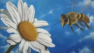 How to paint a Realistic Giant Bee in Satin Series Acrylic Paint