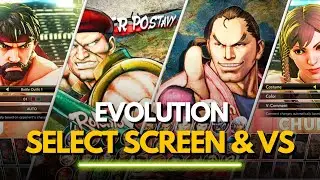 The Evolution of Street Fighter Character Select & VS Screens (1987&ndash;2025)