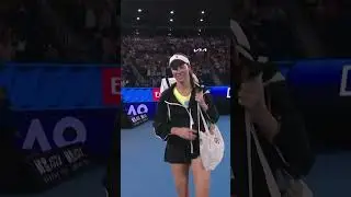 Danielle Collins receives a serenade of boos as she enters Rod Laver Arena 😡 #AusOpen #Shorts