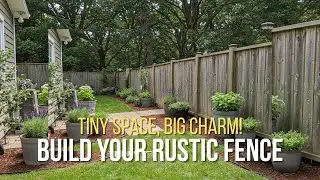 Rustic Garden Fence Ideas | Cheap DIY Makeover for Small Spaces You'll Love!