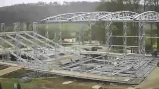 Timelapse video of Garsington Opera Pavilion being constructed