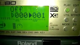 Yamaha MU80 em modo C/M (Emulando MT-32)