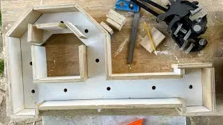 DIY Marquee Letters, assembling P and prepping letters for paint