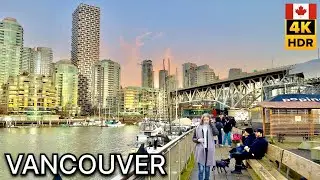 🌇🇨🇦 Downtown Vancouver Bc, Canada. Feb, 2026 Relaxing Walking Tour [4K HDR]