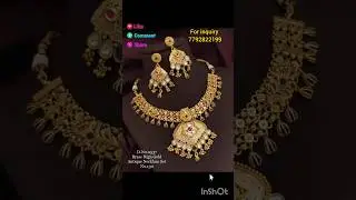 Brass artificial jewellery  🔥 nacklace designs| traditional look jewelry#shortvideo #traditional
