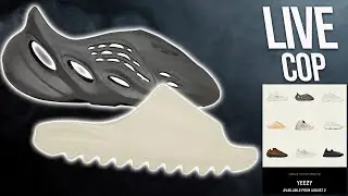 Live Cop Yeezy Foam RNNR Carbon & Watching For Yeezy Slides To Drop *Not Confirmed*
