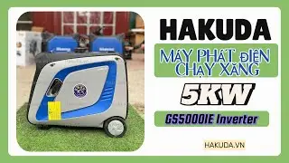 M&aacute;y Ph&aacute;t Điện Chạy Xăng 5KW Hakuda GS5000IE Inverter