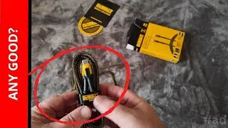 Комплект из двух мощных USB-C кабелей DEWALT Heavy Duty (распаковка и обзор)