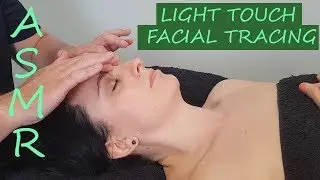 [ASMR] Light Touch Facial Tracing [No Talking][No Music]