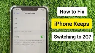 Как исправить проблему с автоматическим переключением iPhone на сеть 2G