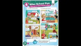 الوحدة 4 بعنوان After-School Fun (نشاطات ما بعد المدرسة)ص 46و 47 كتاب Top Goal الصف الرابع الابتدائي