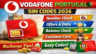 Vodafone Portugal SIM | Balance, Data, Number & Customer Service #worldwork50 