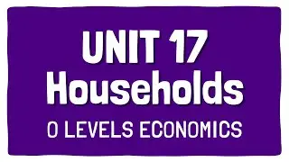 Households | Topic 17 | Section 3 | OLevels Economics 2281 | Subjectics