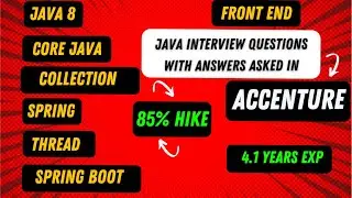 Accenture java interview questions and answers| 4+ years experience